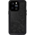 Black Shadow Camo iPhone 15 Pro Waterproof Case